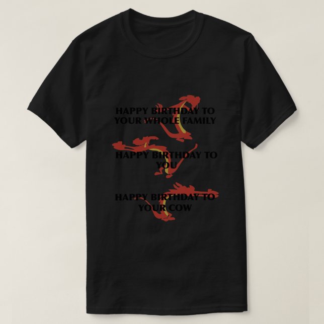 Mushu birthday present .png T-Shirt (Design Front)