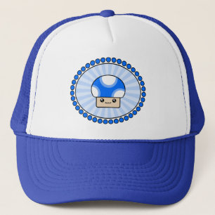 Mushy Puffs Kawaii Mushroom Blue Hat