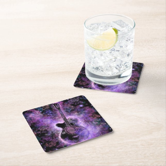 Musial Guitsr Paper Coaster (Insitu)