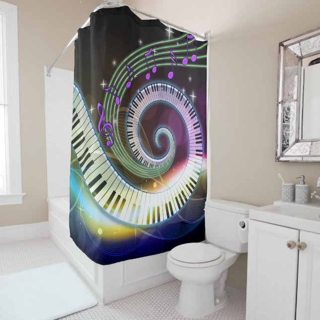 Music 1 Shower Curtain (In Situ)