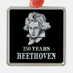 Music - 250 Years Of Ludwig van Beethoven Metal Tree Decoration