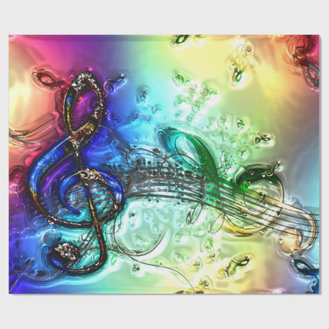 Music 34 Wrapping Paper (Flat)