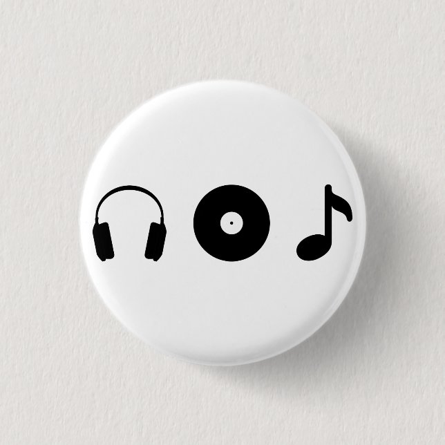 Music 3 Cm Round Badge (Front)
