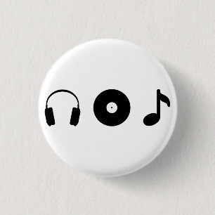 Music 3 Cm Round Badge