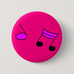MUSIC 6 CM ROUND BADGE
