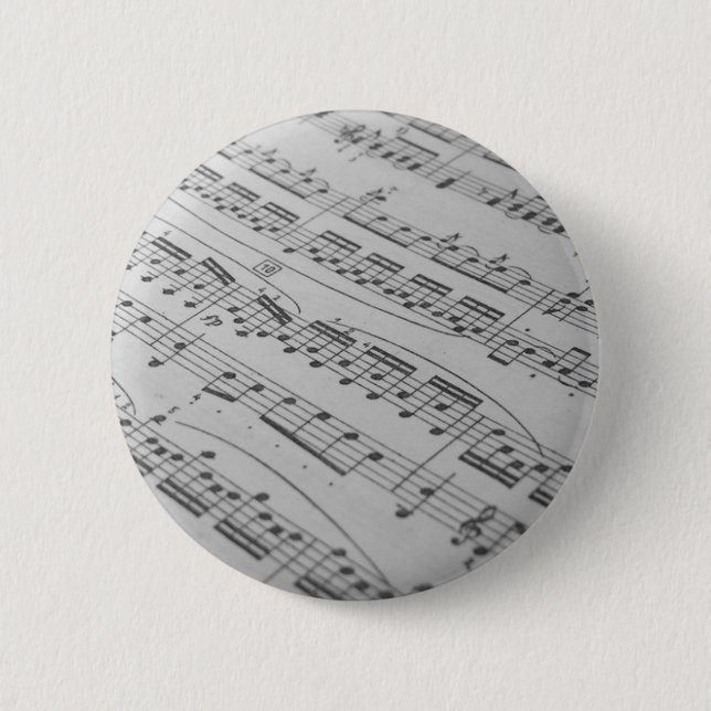 Music 6 Cm Round Badge (Front)