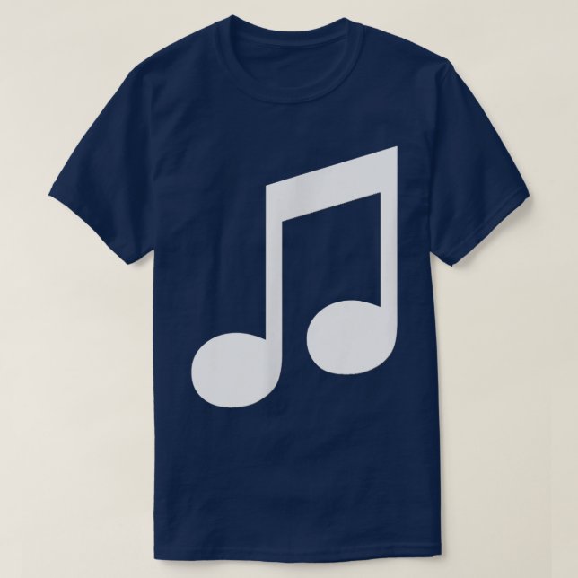 Music 8th Notes Tee Shirt  (Design Front)