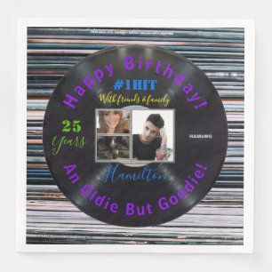 Music Album Theme Birthday Paper Napkins HAMbyWG