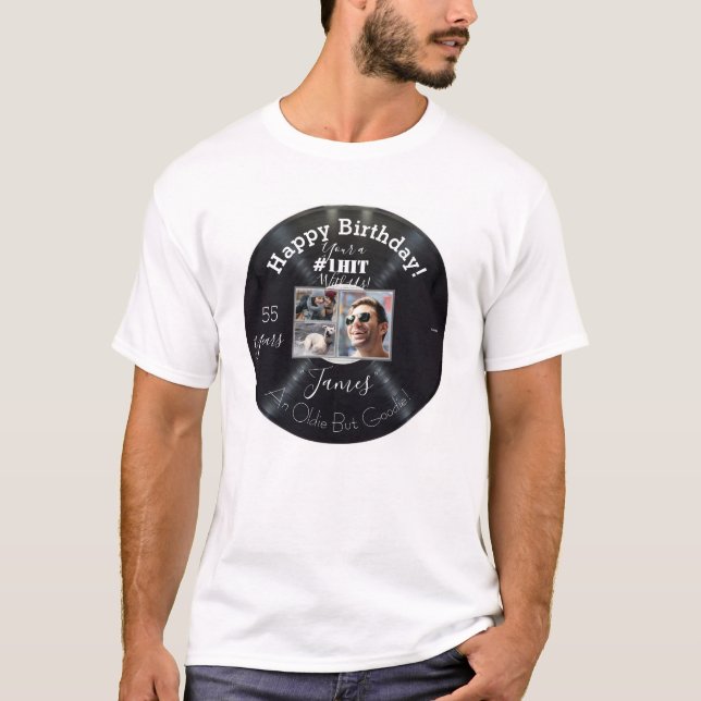 Music Album Theme Birthday T-Shirt - HAMbWG (Front)