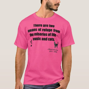 Music and Cats Quotation T-Shirt