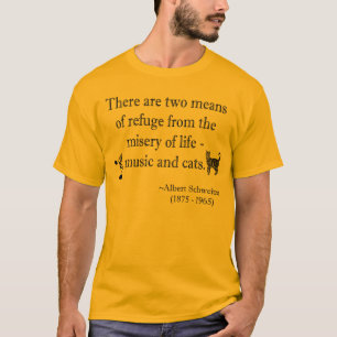 Music and Cats Quotation T-Shirt
