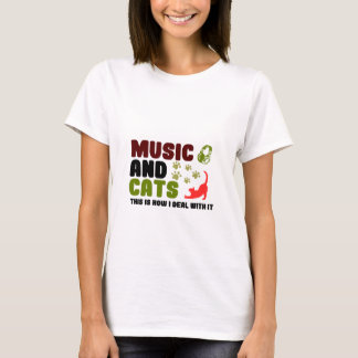 Music And Cats T-Shirt