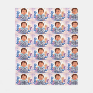 Music and children's stories fleece blanket