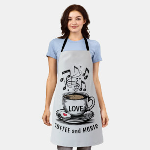 Music and Coffee Apron