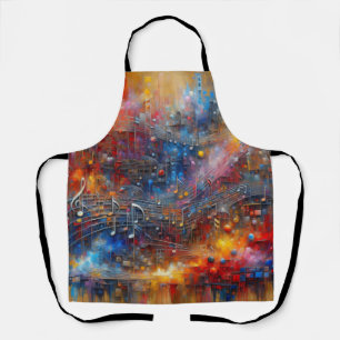 MUSIC AND COLOUR APRON