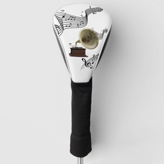 Music and Gramophone Golf Head Cover (Front)