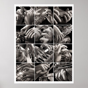 Music and Hands Poster