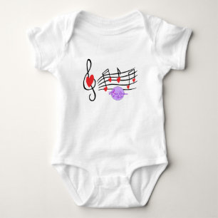 Music and Hearts Infant Creeper