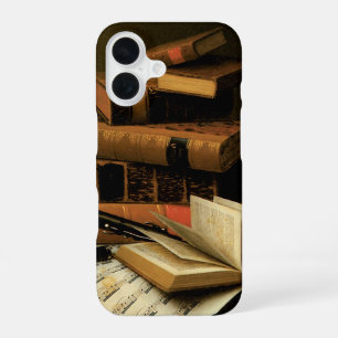 Music and Literature by William Harnett, Fine Art iPhone 16 Case