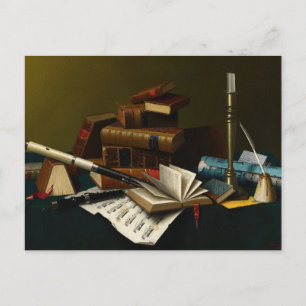 Music and Literature by William Michael Harnett Postcard