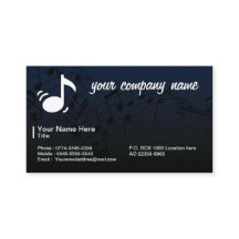 Music and musician Business card
