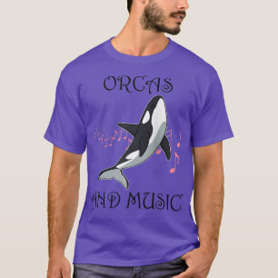 Music and Orcas Musician Whale Ocean Raglan Baseba T-Shirt