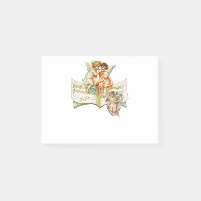 music angel cherubs post-it notes (Front)