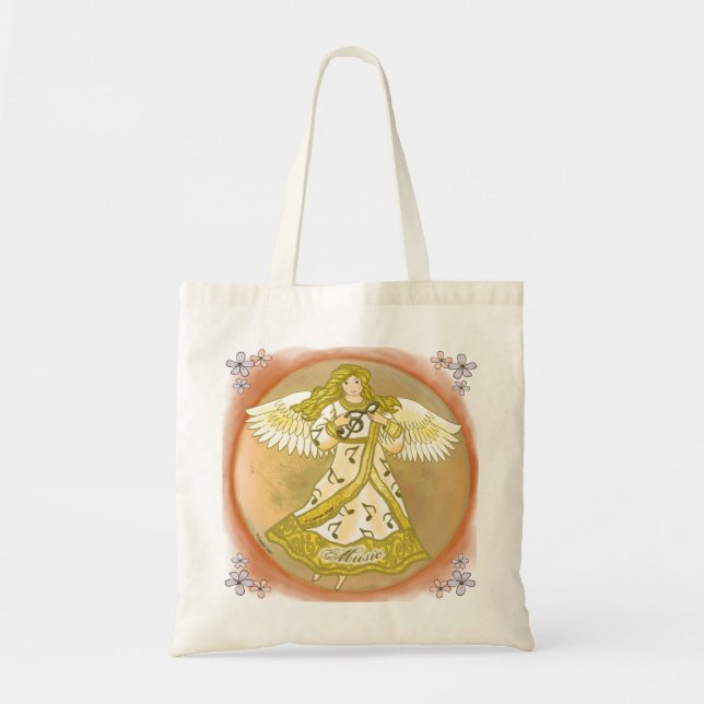 Music Angel Tote Bag (Front)