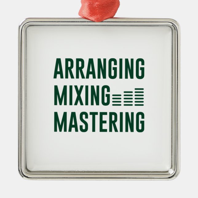 Music Arranging Mixing Mastering Metal Tree Decoration (Front)