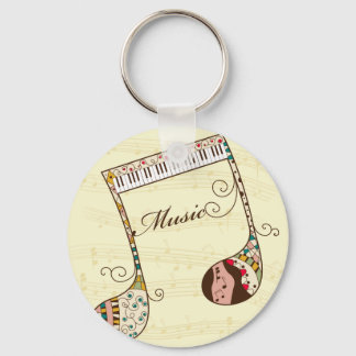 Music Art 2 Key Ring