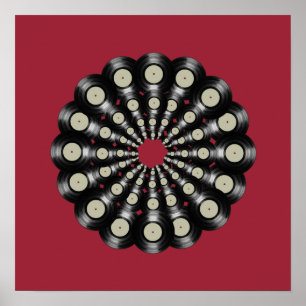 music art-decor / vinyl records poster