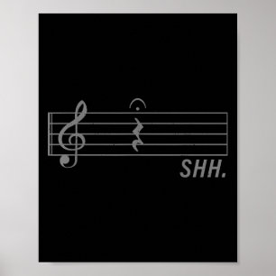 Music Art For Men Women Musical Note Musician Musi Poster