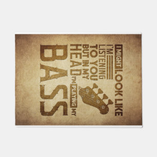 Music Art I Am Listening To You Doormat