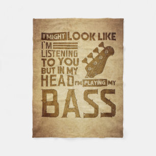Music Art I Am Listening To You Fleece Blanket