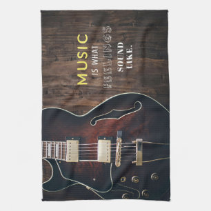 Music Art Music Are Feeling Tea Towel