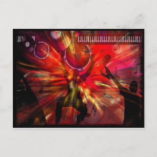 Music Art Postcard