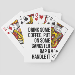Music Art Rap And Handle It Playing Cards