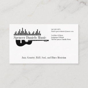 Music Artist Personalised Business Card