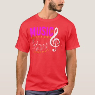 Music Awesome Music Note retro gift T-Shirt