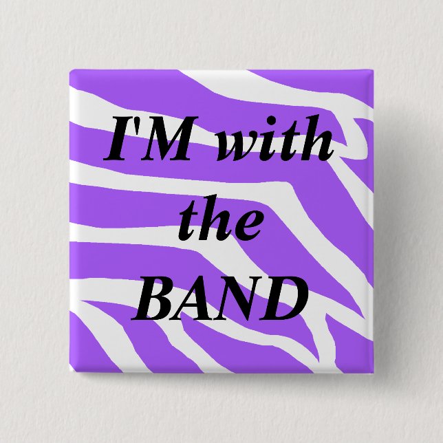 Music Band 15 Cm Square Badge (Front)