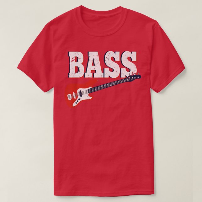 music band bass guitarist bass guitar guitar music T-Shirt (Design Front)