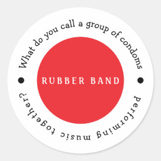 Music Band  name Classic Round Sticker