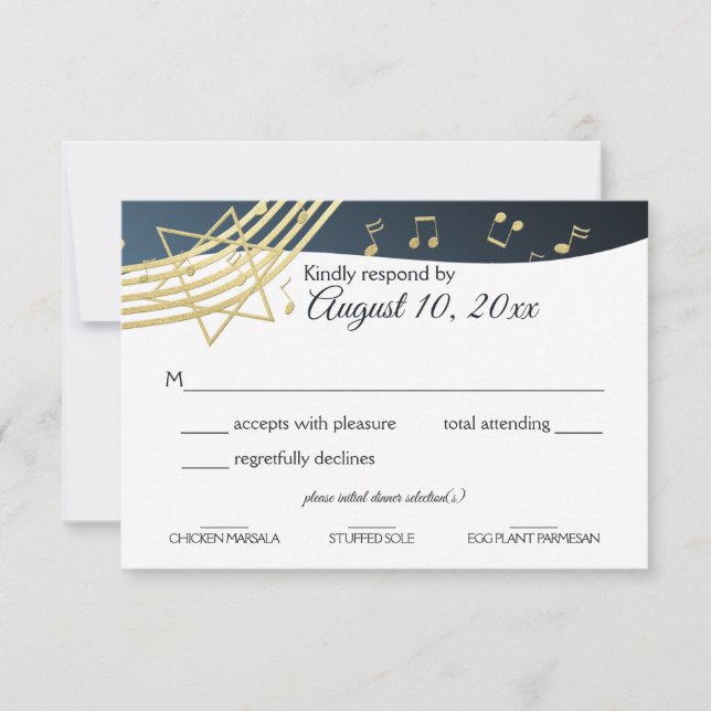 Music Bar Mitzvah Gold Response (Front)