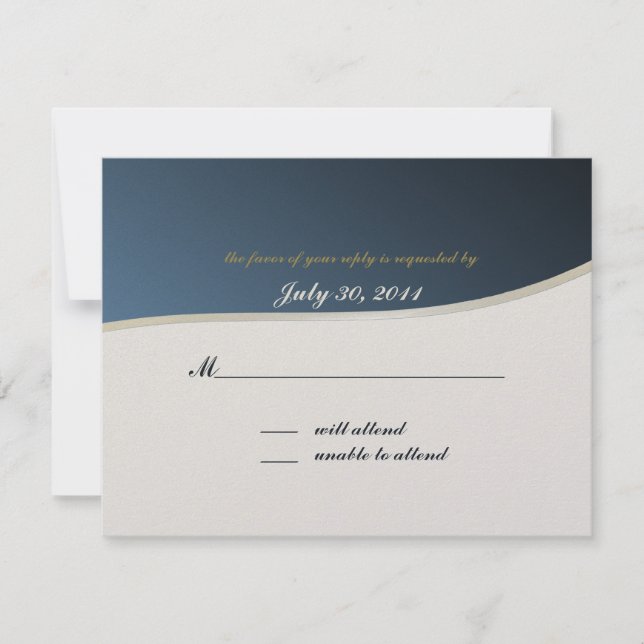 Music Bar Mitzvah/ Response Card (Front)
