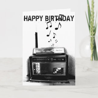 Music BEAT Birthday Card