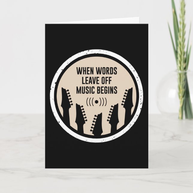 Music Begins Card (Front)