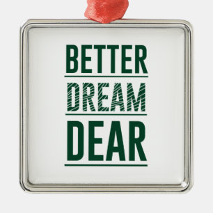 Music Better Dream Dear Metal Tree Decoration