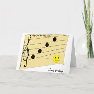Music Birthday Card