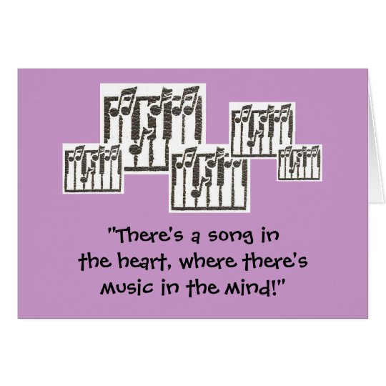 Music Birthday Greeting Card
