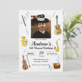 Music Birthday Invitation